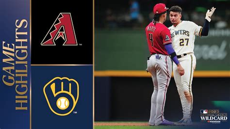 D Backs Vs Brewers Wild Card Game Highlights Mlb