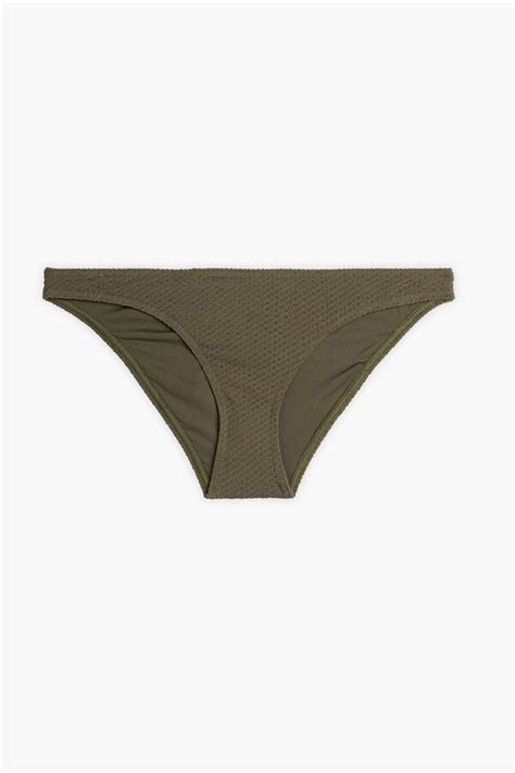 Zimmermann Heather Textured Low Rise Bikini Briefs ShopStyle Two