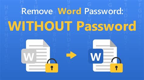 Word Password Remover How To Remove Password From Word Document Youtube