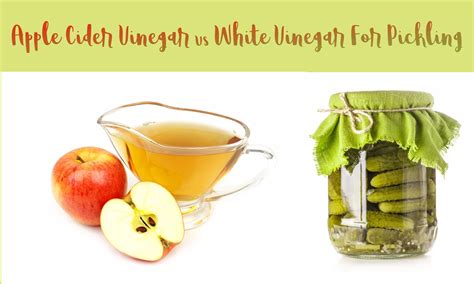 Apple Cider Vinegar Vs White Vinegar For Pickling: The Ultimate Verdict ...