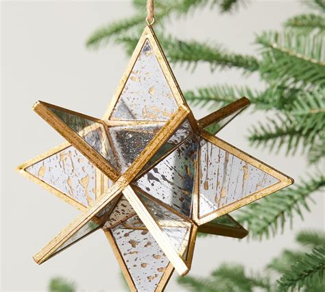 Handcrafted Mirrored Star Ornament Pottery Barn