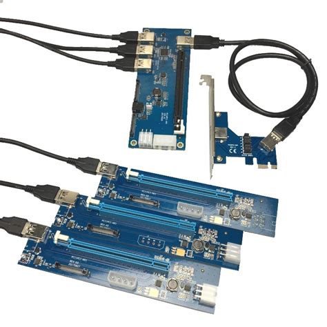 Pci E X1 Expansion Kit Pci Express 1 To 4 Port Pci Express Switch Multiplier Hub Riser Card Pcie