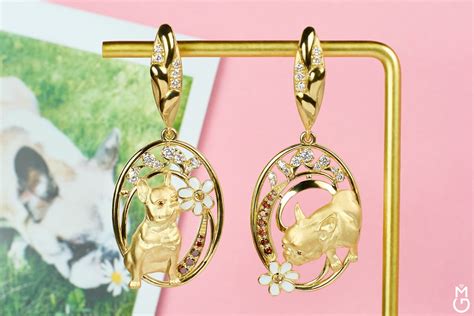 Необычные серьги из золота - Ювелирная студия Григория Меликова