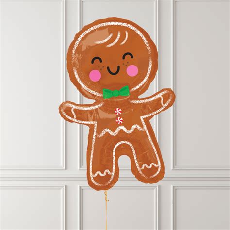 Helium Inflated Gingerbread Man Balloon Balloonbx