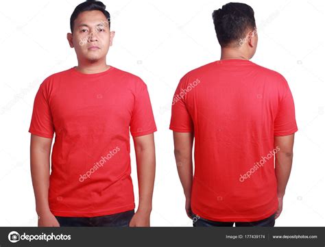 Plain Red T Shirt Front And Back