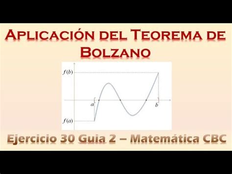 Aplicación del Teorema de Bolzano YouTube