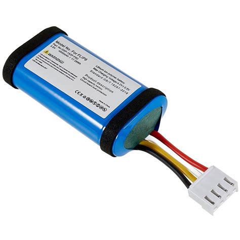 For JBL Flip 6 4 20V 4800mAh Lithium Ion Polymer Battery Replacement