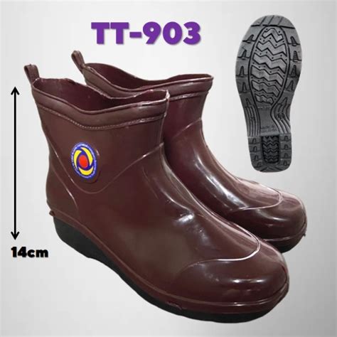 lowcut kasut getah kebun kerja safety rubber boot waterproof shopee