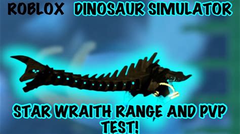 ROBLOX DINOSAUR SIMULATOR STAR WRAITH DIPLODOCUS PVP AND RANGE TEST