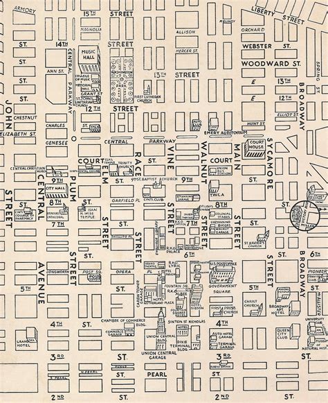 Cincinnati Historic Map