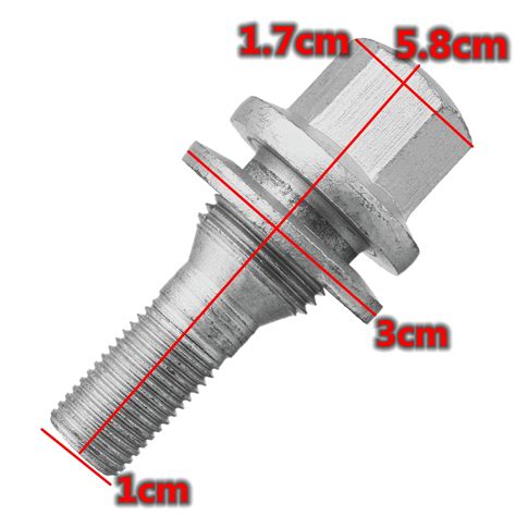 NEUFU 17mm Goujon Boulon De Roue En Alliage Standard Nouveau Pour