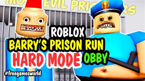 Roblox Barrys Prison Run Obby Escape To Meet Siren Cop Hard Mode