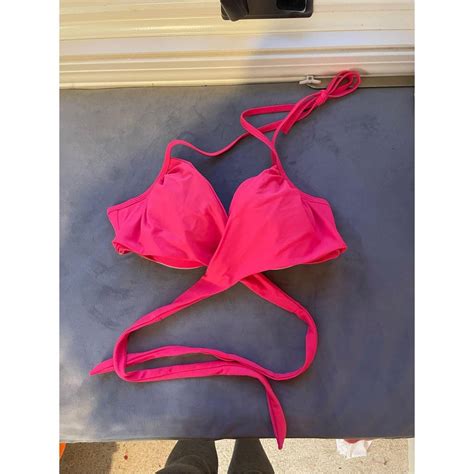 Victorias Secret Wrap Bikini Top Size 34C Depop