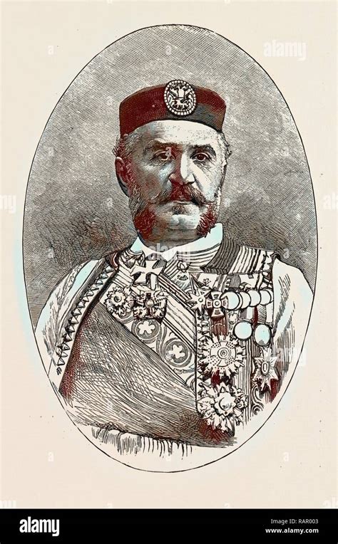 PRINCE NICHOLAS OF MONTENEGRO, 1889. Reimagined by Gibon. Classic art ...