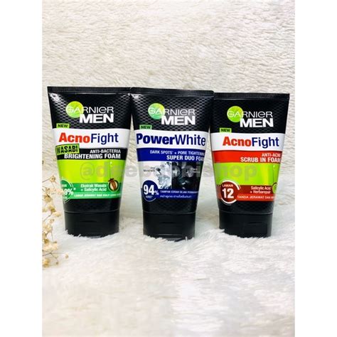 Garnier Men Acno Fight Anti Acne Scrub In Foam Garnier Men Acne Fight