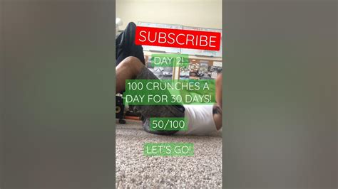 100 Crunches A Day For 30 Days Day 2 50 Youtube