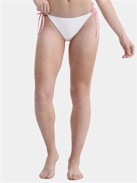 No Boundaries Women S Side Tie Bikini Bottoms Sizes XXS XXL Walmart