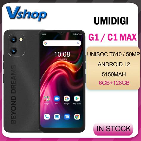 UMIDIGI C1 Max Phone Umidigi G1 Max 6GB 128GB 6 52 Cell Phone 5150mAh