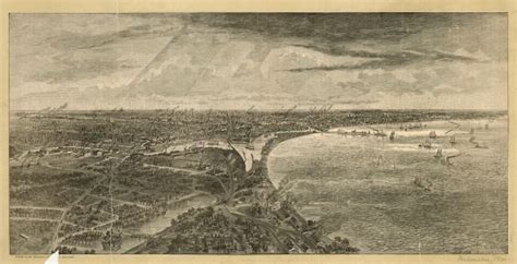 Birds Eye View Of Milwaukee Print Wisconsin Historical Society