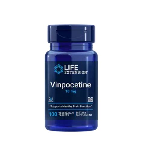 Винпоцетин/Vinpocetine/10 мг/100 таблеток/Life Extension - БиоМаркетЮг