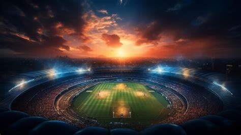 Premium AI Image | The national cricket ground also known as ...