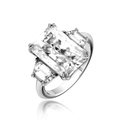 Emerald Cut Diamond Ring Contact Us Venessa Diamonds