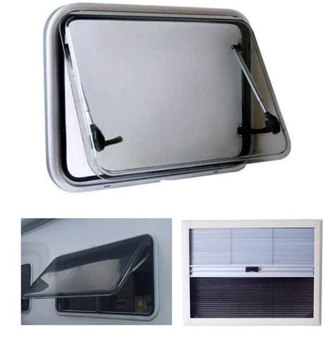 Buy Deluxe RV Camper Windows Vent RV Window Hatch With Awning Screen