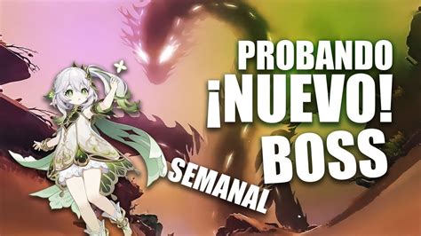 Probando El Nuevo Boss Semanal De Sumeru Genshin Impact YouTube