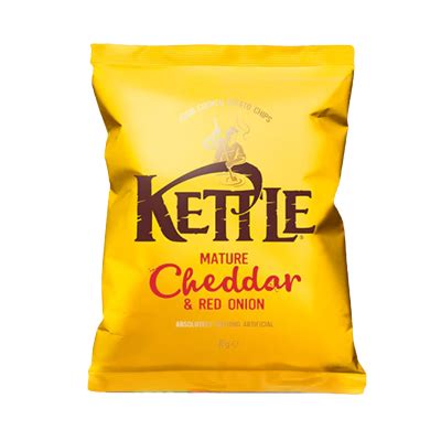 Kettle Mature Cheddar Red Onion Crisps 18 X 40g Ripe London