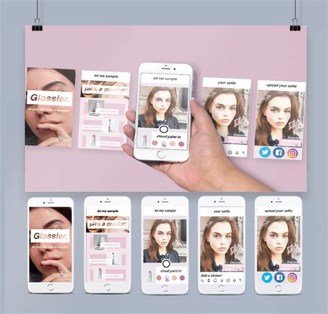 Glossier Ad Campaign And App Intergration On Behance