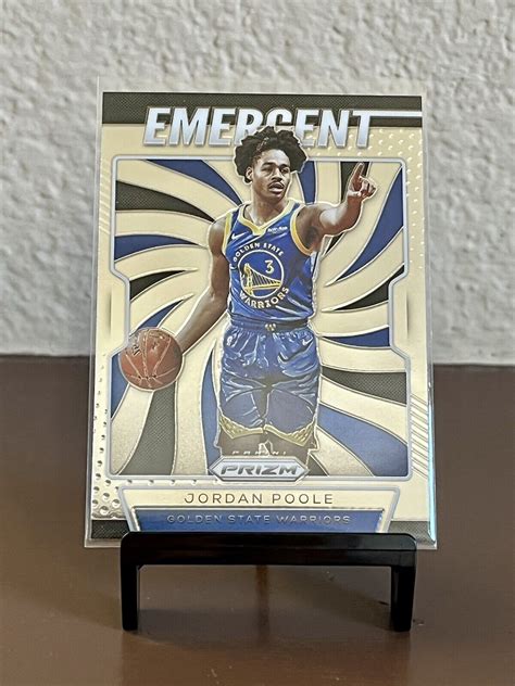 Jordan Poole 2019 20 Panini Prizm Rookie Card Emergent Insert No 4