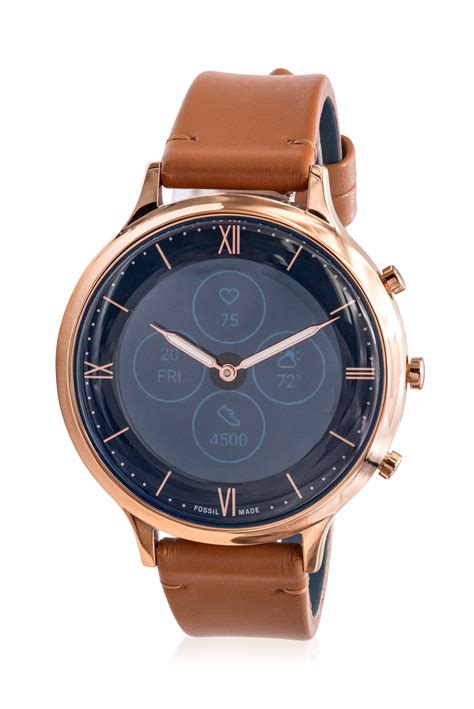 Fossil Hybrid Smartwatch Hr Charter Brown Leather Ftw7033