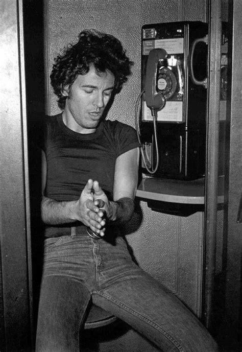 Bruce Springsteen In A Phone Booth In East Camden Nj Bruce