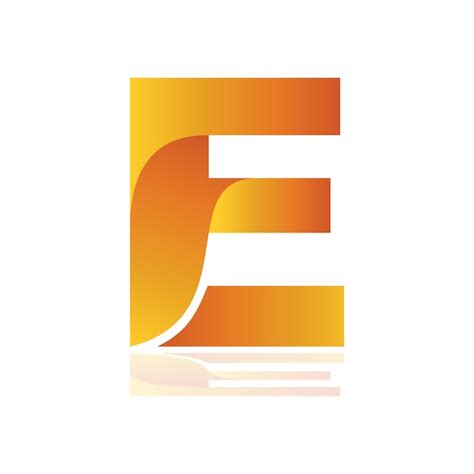 Letter E Shape Logo Logotipo Alternativo Inicial E Vetor Premium