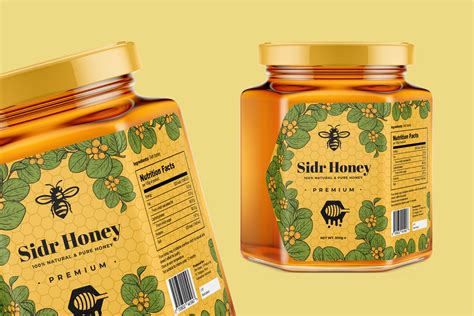 Honey Bottle Label Design