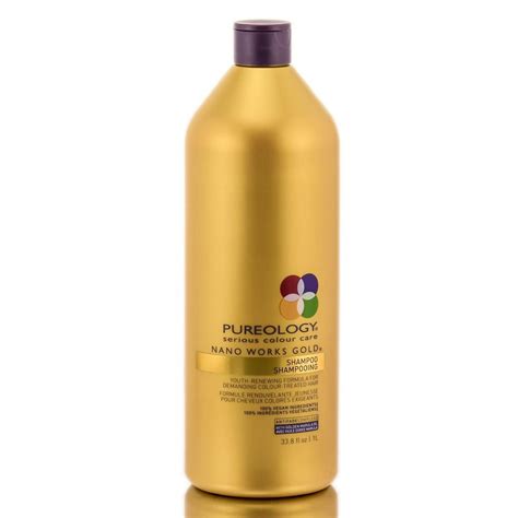 Pureology Nano Works Gold Hair Shampoo With Golden Marula Oil 33 8 Fl