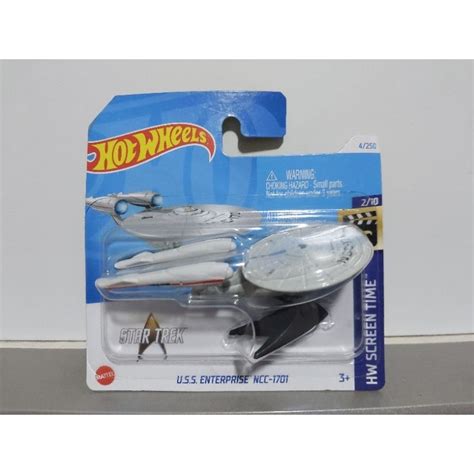 Enterprise Uss Ncc 1701 Nave Star Trek Seriado De TV 1 64 Hot Wheels Shopee Brasil