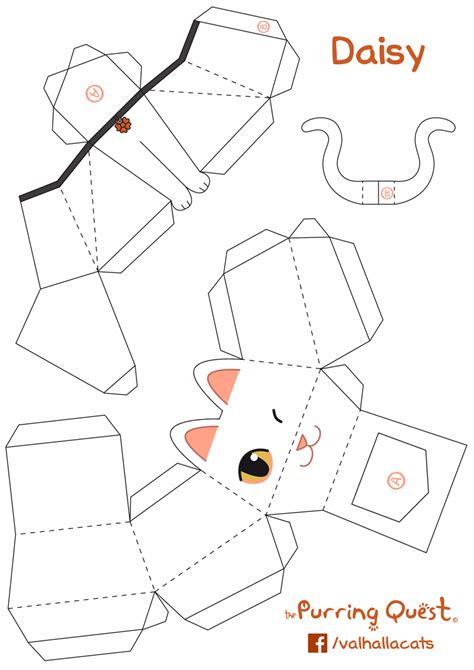 Cat 3d Paper Printable Templates