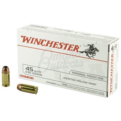 Winchester White Box Acp Jhp Grain Rounds In Stock