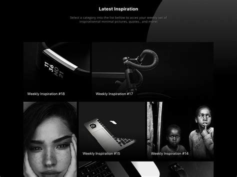 Minimal Black White Website Uistore Design