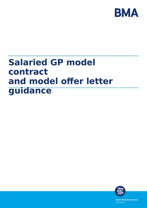 Salaried Gp Model Contract And Model Offer Letter Nov20 British