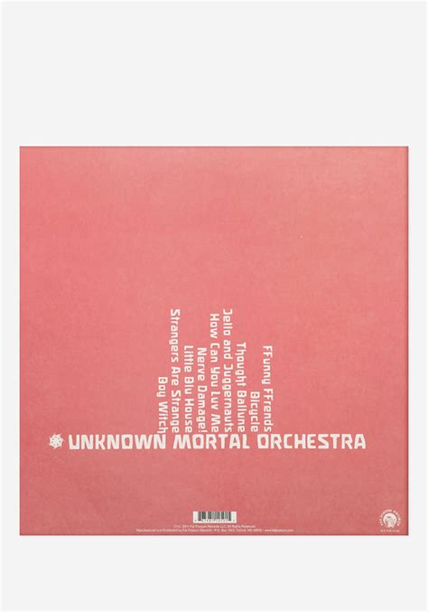 Unknown Mortal Orchestra-Unknown Mortal Orchestra Exclusive LP Color ...