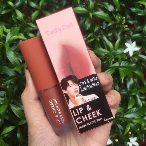 Cathy Doll Lip Cheek Nude Matte Tint Shopee Malaysia