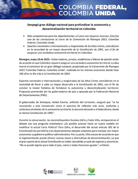 Fnd Federaci N Nacional De Departamentos On Twitter Expertos