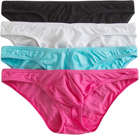 YUFEIDA Men S T Back Thong Underwear Sexy Soft Bikini String Briefs Pack Of 4 Asian X Large US