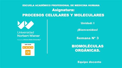 SEMANA 3 UNW BIOMOLÉCULAS ORGÁNICAS y Enzimas 2 1 Lady Olin Arias uDocz