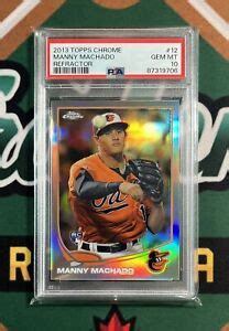 Manny Machado 2013 Topps Chrome 12 Refractor Price Guide Sports Card