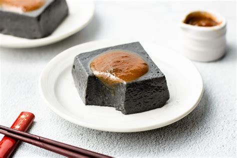 Black Sesame Tofu Kuro Goma Dofu 黒ごま豆腐 Okonomi Kitchen Recipe