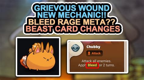 Axie Update Grievous Wound New Mechanic Bleed Rage Meta Beast