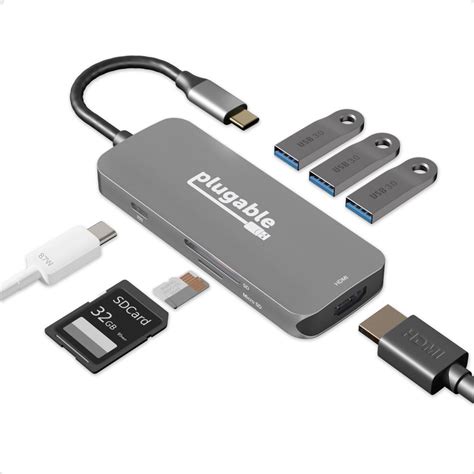 Plugable Usb C 7 In 1 Hub Plugable Technologies